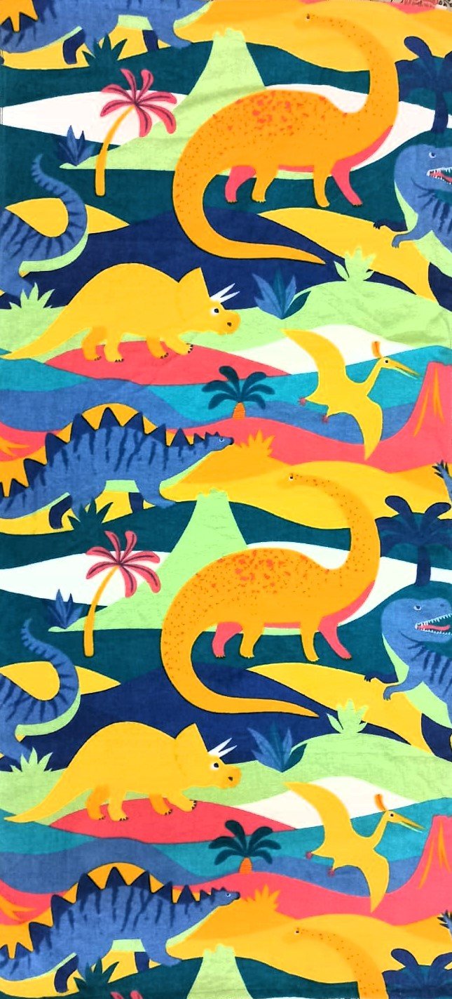 Dino Printed Towels