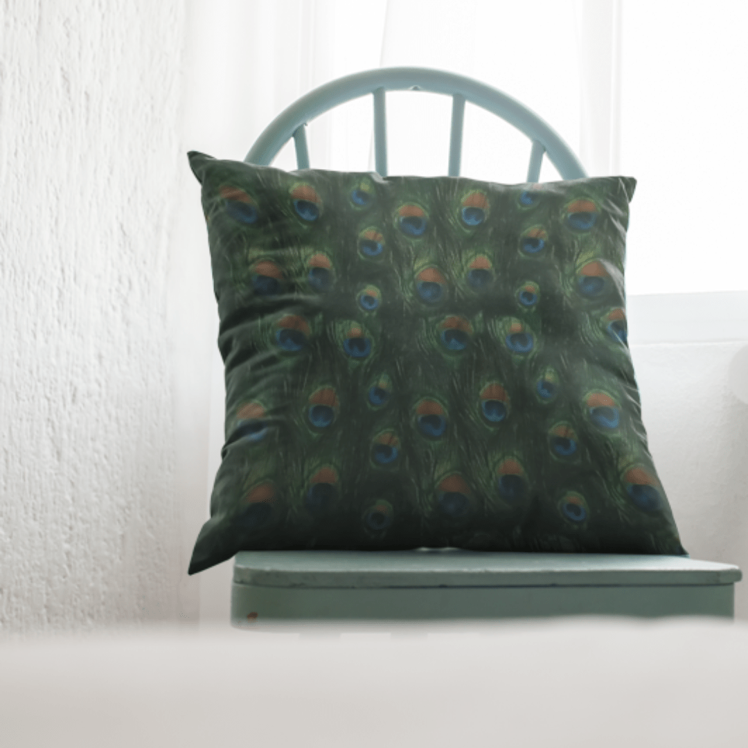 Emeral Feather Cushion Cover