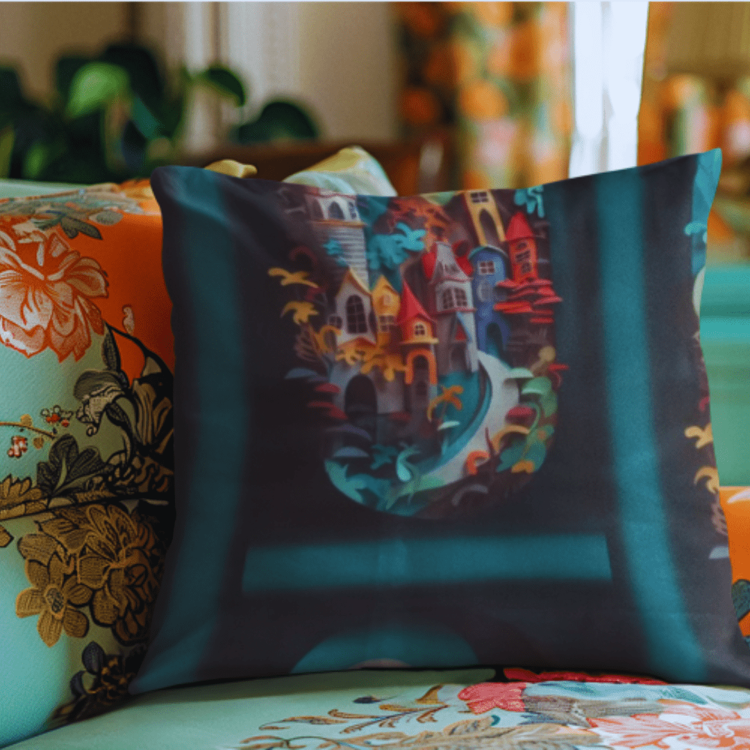 Emerald Fort Cushion Cover