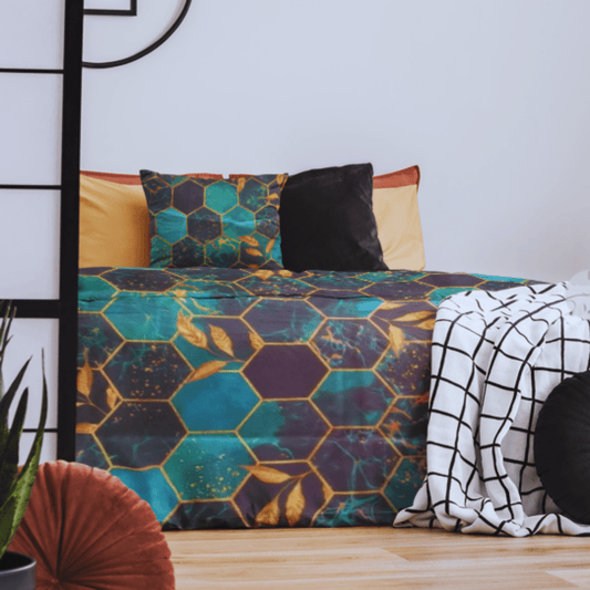 Hexa Flora Bed Sheet