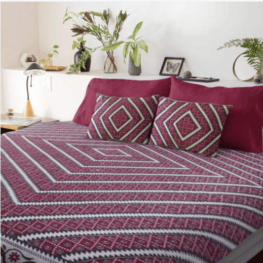 Rang-e-Ishq Bed Sheet Handcrafted